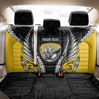 Taranaki 2026 Rugby Custom Back Car Seat Cover NZ Maori Silver Fern LT14 - Polynesian Pride