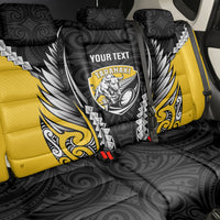 Taranaki 2026 Rugby Custom Back Car Seat Cover NZ Maori Silver Fern LT14 - Polynesian Pride