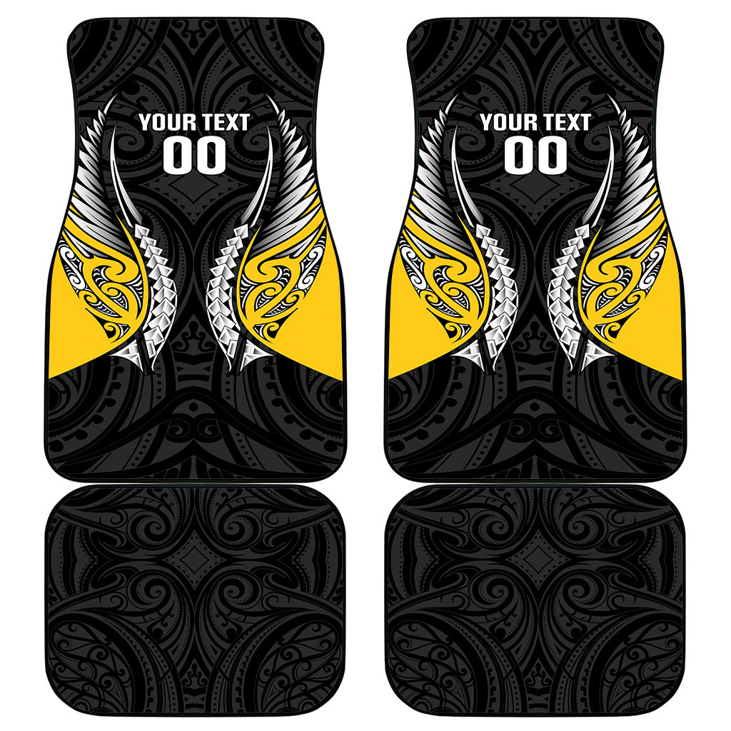 Taranaki 2026 Rugby Custom Car Mats NZ Maori Silver Fern LT14 - Polynesian Pride