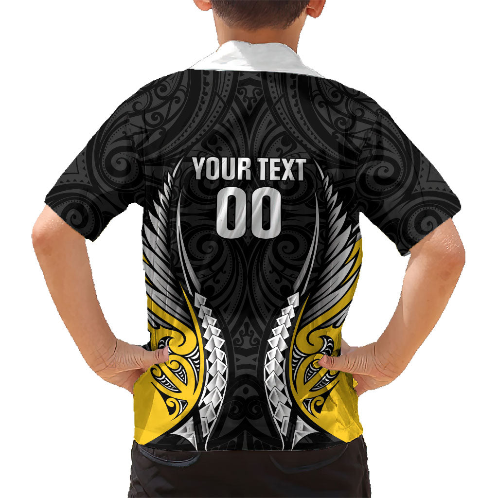 Taranaki 2026 Rugby Custom Family Matching Off Shoulder Maxi Dress and Hawaiian Shirt NZ Maori Silver Fern