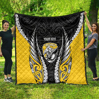 Taranaki 2026 Rugby Custom Quilt NZ Maori Silver Fern