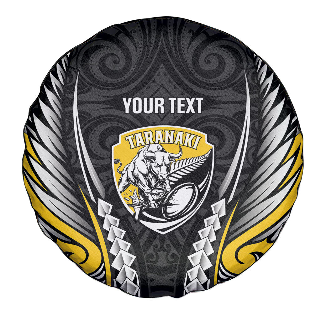 Taranaki 2026 Rugby Custom Spare Tire Cover NZ Maori Silver Fern