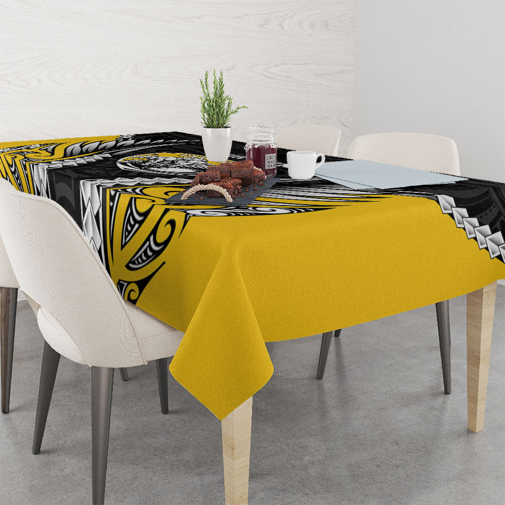 Taranaki 2026 Rugby Custom Tablecloth NZ Maori Silver Fern LT14 - Polynesian Pride