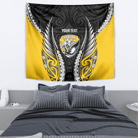 Taranaki 2026 Rugby Custom Tapestry NZ Maori Silver Fern LT14 - Polynesian Pride