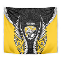 Taranaki 2026 Rugby Custom Tapestry NZ Maori Silver Fern LT14 - Polynesian Pride