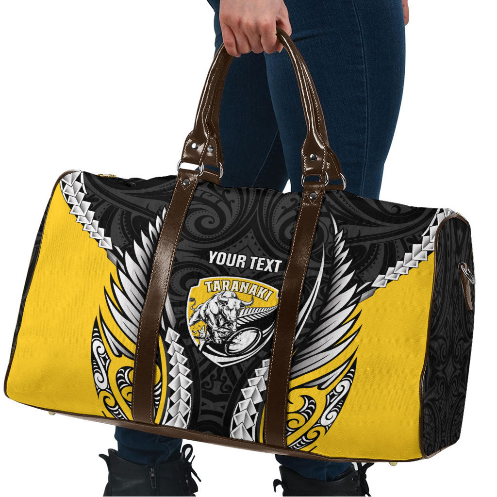 Taranaki 2026 Rugby Custom Travel Bag NZ Maori Silver Fern LT14 - Polynesian Pride