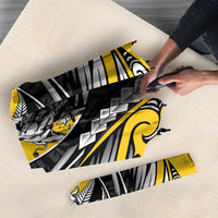 Taranaki 2026 Rugby Custom Umbrella NZ Maori Silver Fern LT14 - Polynesian Pride
