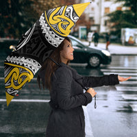 Taranaki 2026 Rugby Custom Umbrella NZ Maori Silver Fern LT14 - Polynesian Pride
