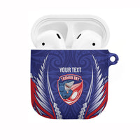 Tasman Bay 2026 Rugby Custom AirPods Case NZ Maori Silver Fern LT14 Blue - Polynesian Pride