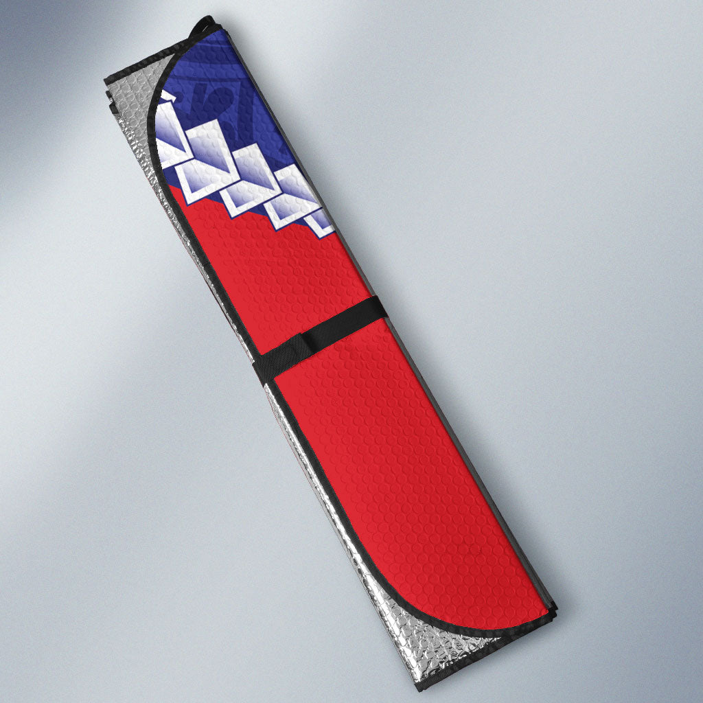 Tasman Bay 2026 Rugby Custom Auto Sun Shade NZ Maori Silver Fern LT14 - Polynesian Pride