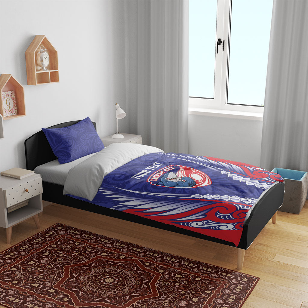 Tasman Bay 2026 Rugby Custom Bedding Set NZ Maori Silver Fern