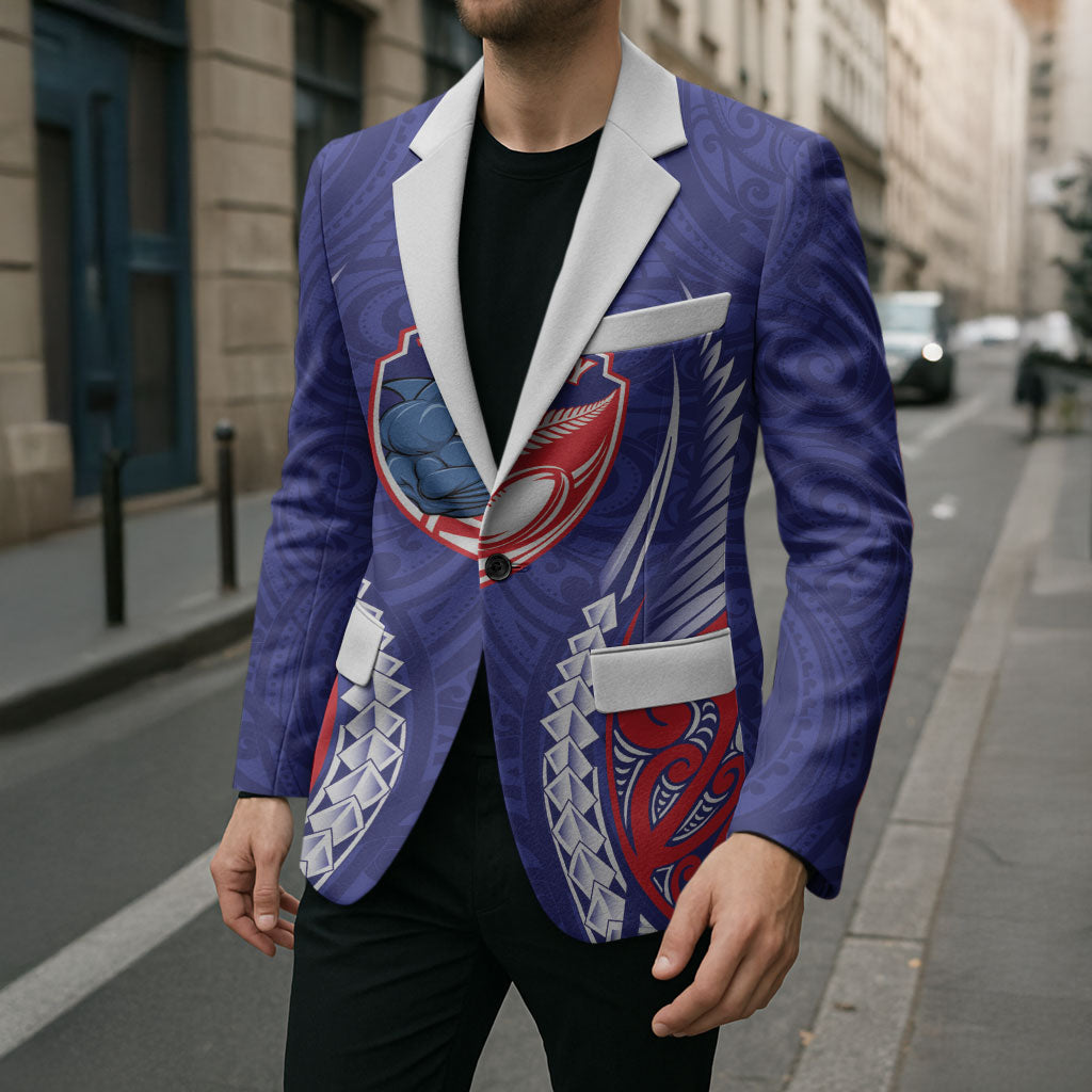 Tasman Bay 2026 Rugby Custom Blazer NZ Maori Silver Fern