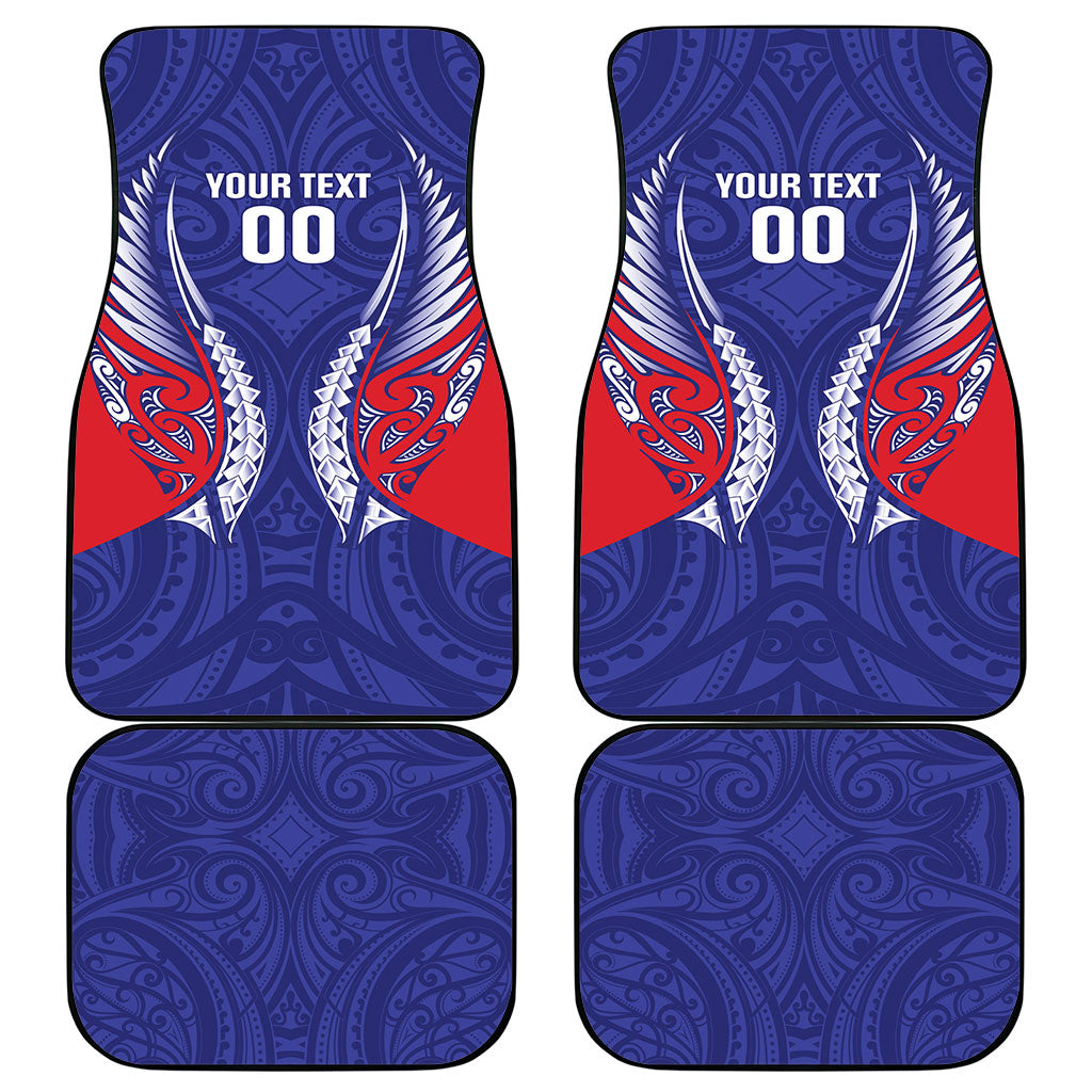 Tasman Bay 2026 Rugby Custom Car Mats NZ Maori Silver Fern LT14 - Polynesian Pride
