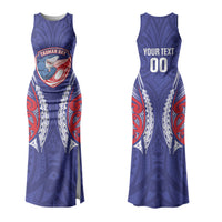 Tasman Bay 2026 Rugby Custom Couples Matching Tank Maxi Dress and Hawaiian Shirt NZ Maori Silver Fern LT14 - Polynesian Pride