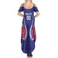 Tasman Bay 2026 Rugby Custom Family Matching Summer Maxi Dress and Hawaiian Shirt NZ Maori Silver Fern LT14 - Polynesian Pride