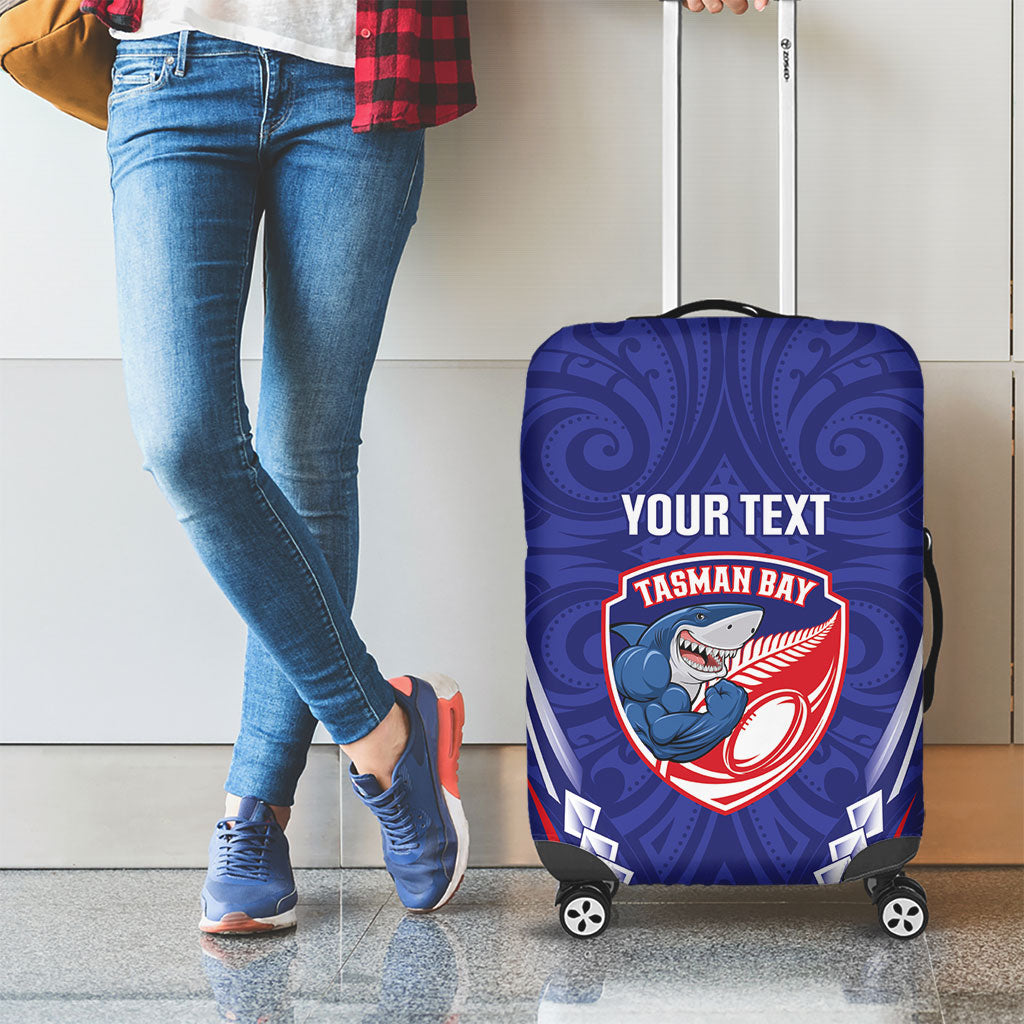 Tasman Bay 2026 Rugby Custom Luggage Cover NZ Maori Silver Fern LT14 - Polynesian Pride