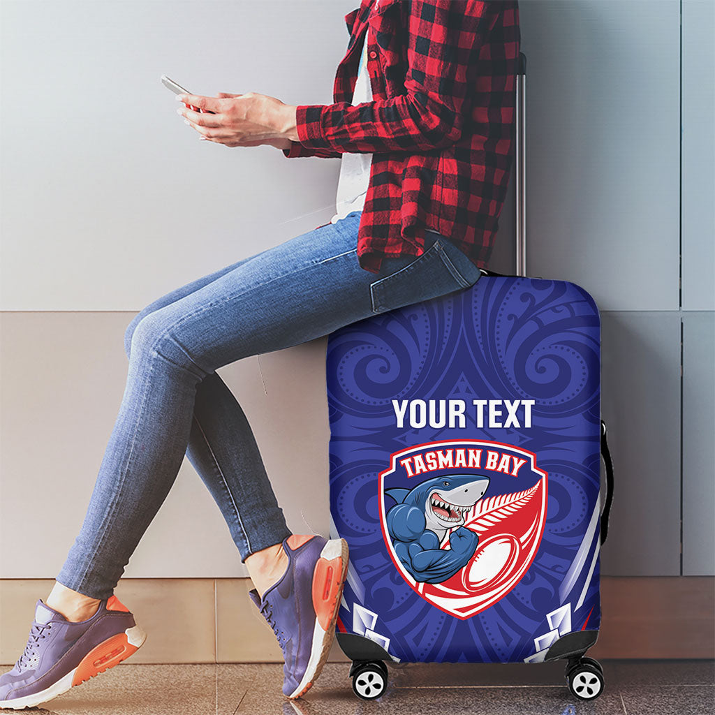 Tasman Bay 2026 Rugby Custom Luggage Cover NZ Maori Silver Fern LT14 - Polynesian Pride