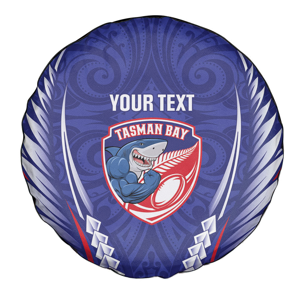 Tasman Bay 2026 Rugby Custom Spare Tire Cover NZ Maori Silver Fern LT14 - Polynesian Pride