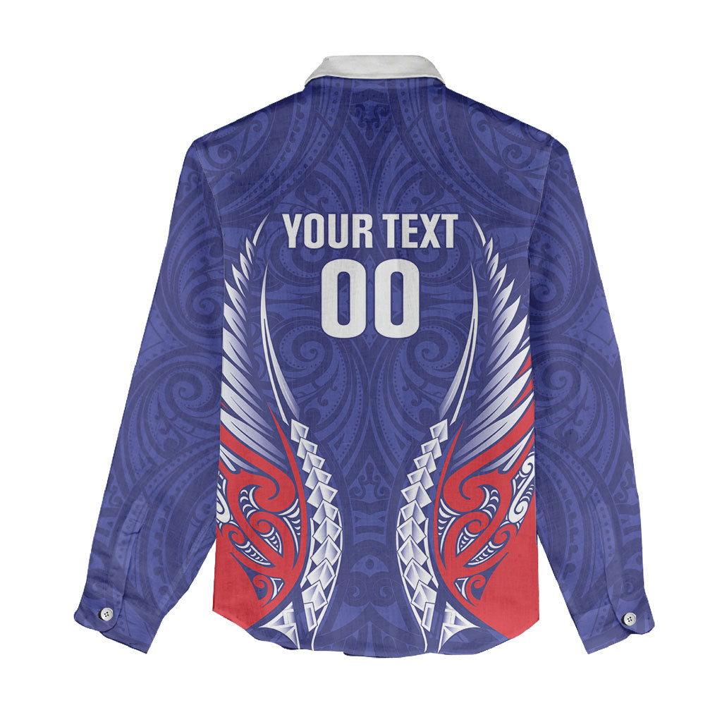 Tasman Bay 2026 Rugby Custom Women Casual Shirt NZ Maori Silver Fern LT14 - Polynesian Pride