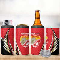 Waikato 2026 Rugby Custom 4 in 1 Can Cooler Tumbler NZ Maori Silver Fern LT14 - Polynesian Pride