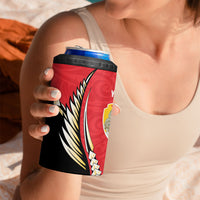 Waikato 2026 Rugby Custom 4 in 1 Can Cooler Tumbler NZ Maori Silver Fern LT14 - Polynesian Pride