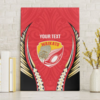 Waikato 2026 Rugby Custom Canvas Wall Art NZ Maori Silver Fern