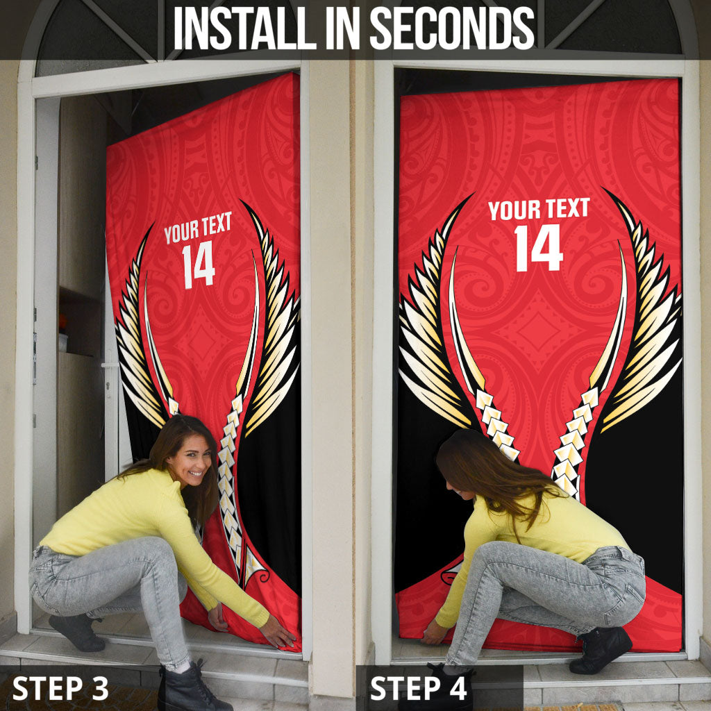 Waikato 2026 Rugby Custom Door Cover NZ Maori Silver Fern