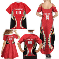 Waikato 2026 Rugby Custom Family Matching Summer Maxi Dress and Hawaiian Shirt NZ Maori Silver Fern LT14 - Polynesian Pride