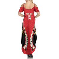 Waikato 2026 Rugby Custom Family Matching Summer Maxi Dress and Hawaiian Shirt NZ Maori Silver Fern LT14 - Polynesian Pride