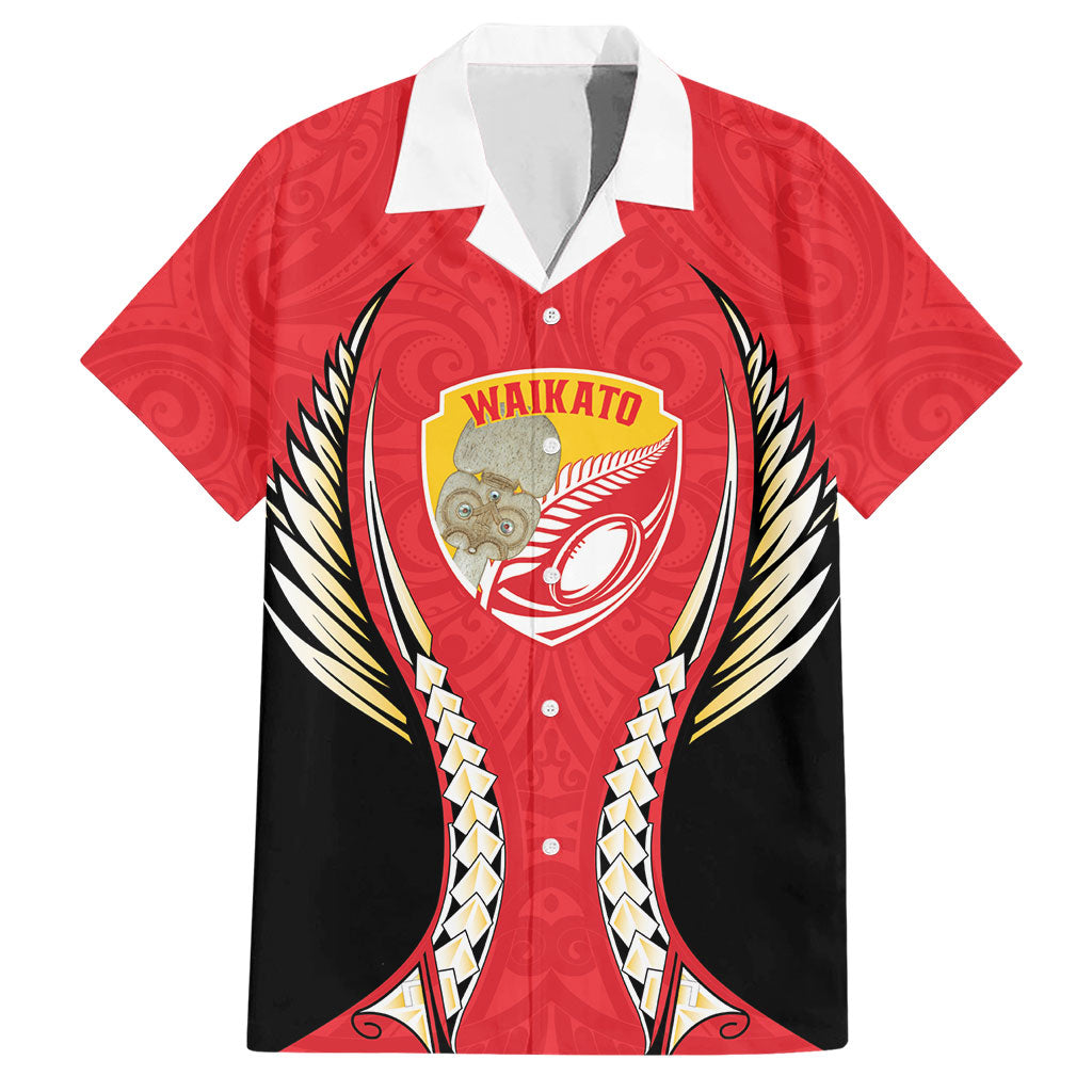 Waikato 2026 Rugby Custom Hawaiian Shirt NZ Maori Silver Fern