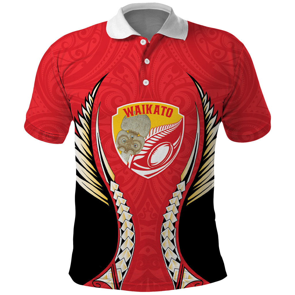 Waikato 2026 Rugby Custom Polo Shirt NZ Maori Silver Fern