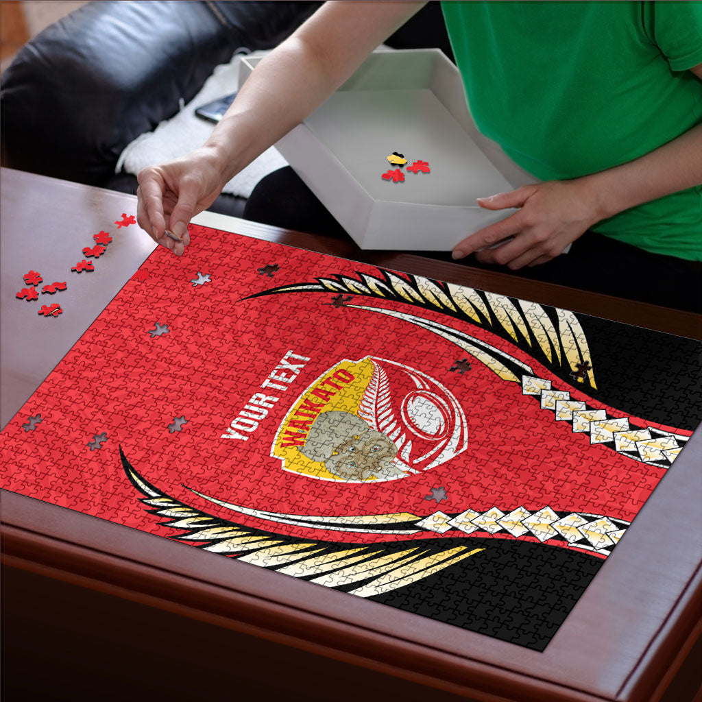 Waikato 2026 Rugby Custom Puzzle NZ Maori Silver Fern