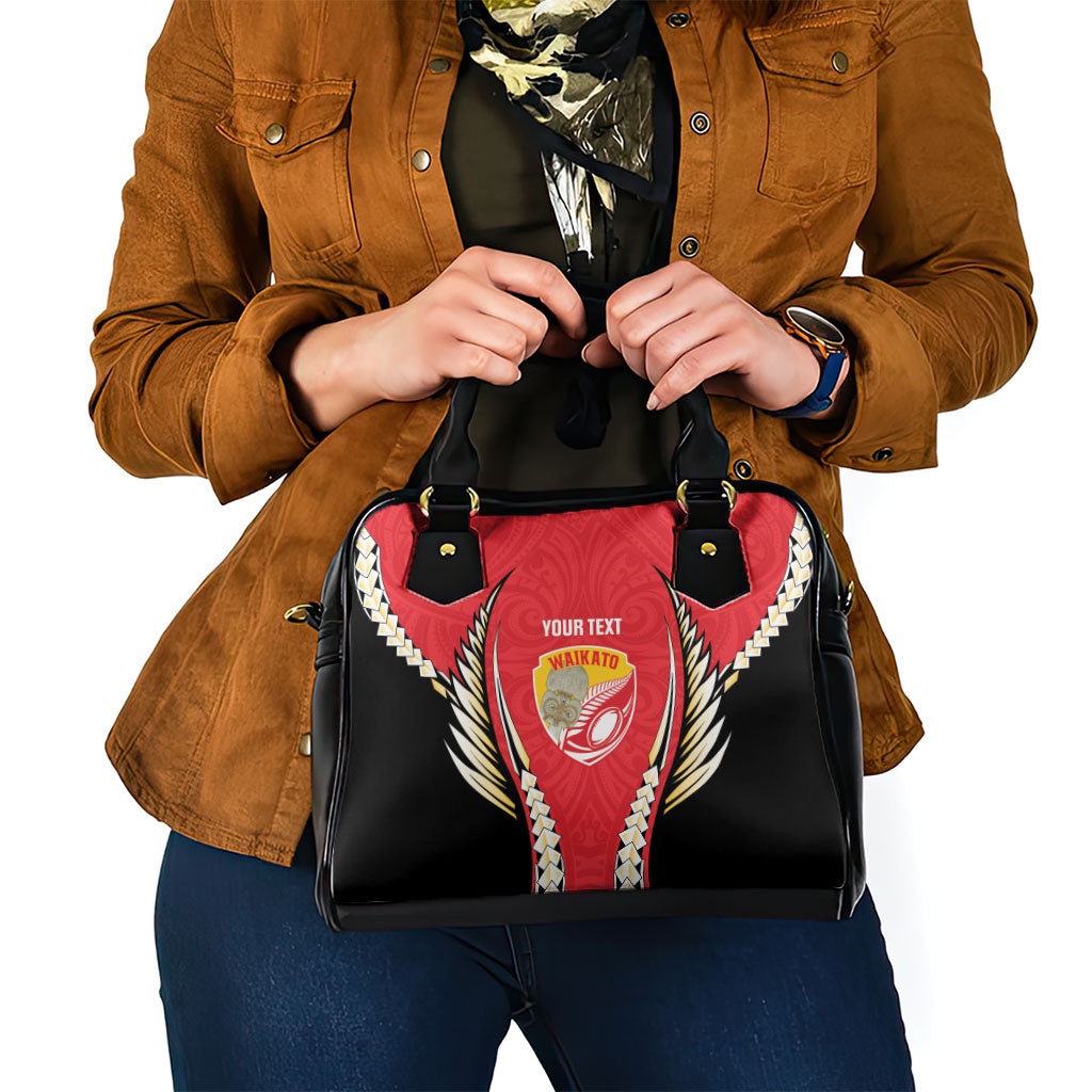 Waikato 2026 Rugby Custom Shoulder Handbag NZ Maori Silver Fern LT14 - Polynesian Pride