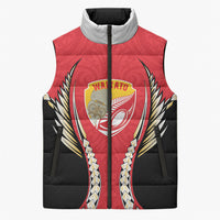 Waikato 2026 Rugby Custom Sleeveless Puffer Jacket NZ Maori Silver Fern
