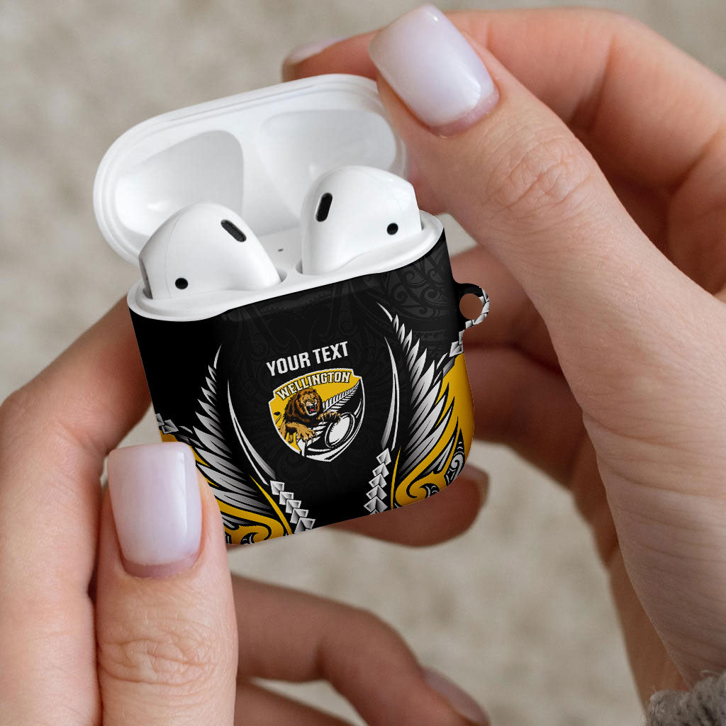 Wellington 2026 Rugby Custom AirPods Case NZ Maori Silver Fern LT14 - Polynesian Pride