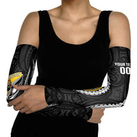 Wellington 2026 Rugby Custom Arm Sleeves NZ Maori Silver Fern LT14 - Polynesian Pride