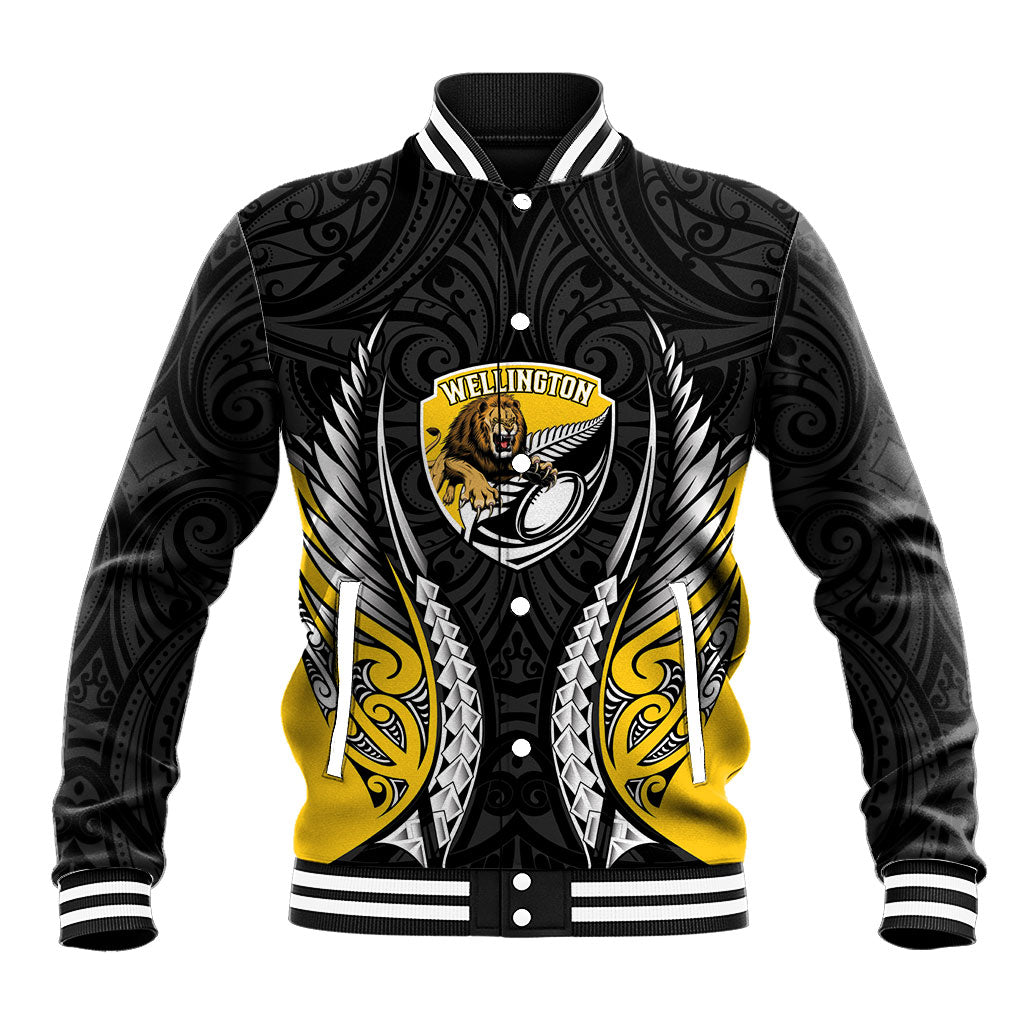 Wellington 2026 Rugby Custom Baseball Jacket NZ Maori Silver Fern