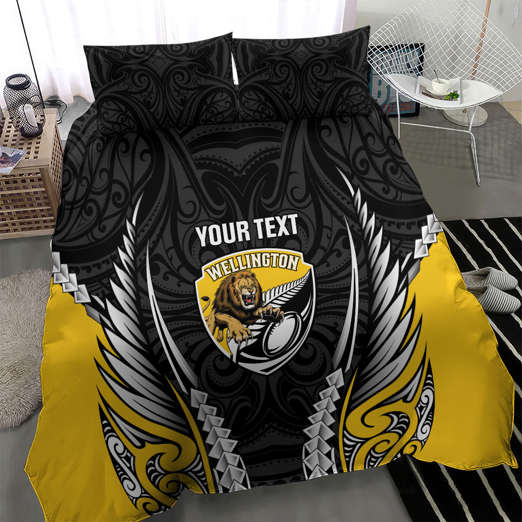 Wellington 2026 Rugby Custom Bedding Set NZ Maori Silver Fern LT14 - Polynesian Pride