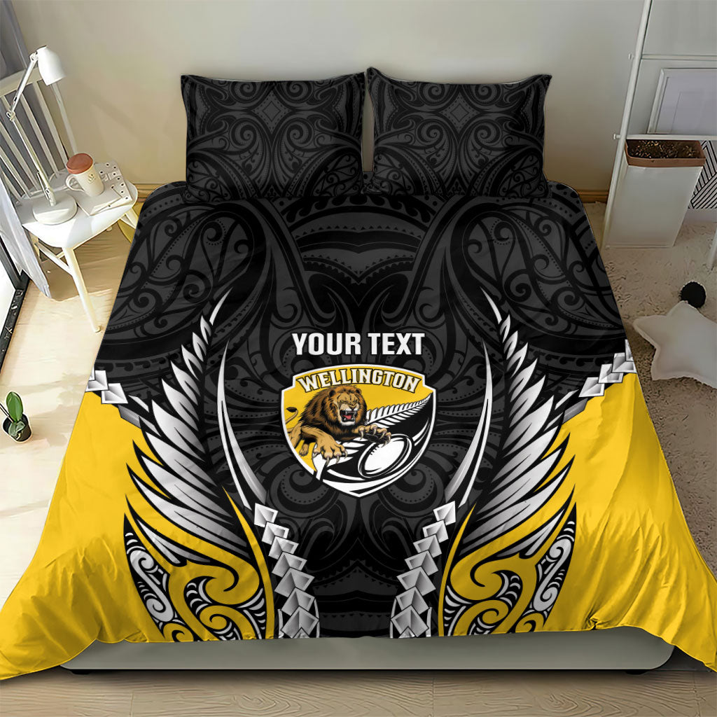 Wellington 2026 Rugby Custom Bedding Set NZ Maori Silver Fern LT14 - Polynesian Pride