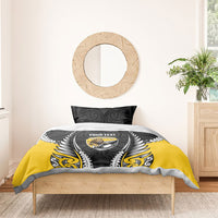 Wellington 2026 Rugby Custom Bedding Set NZ Maori Silver Fern LT14 - Polynesian Pride