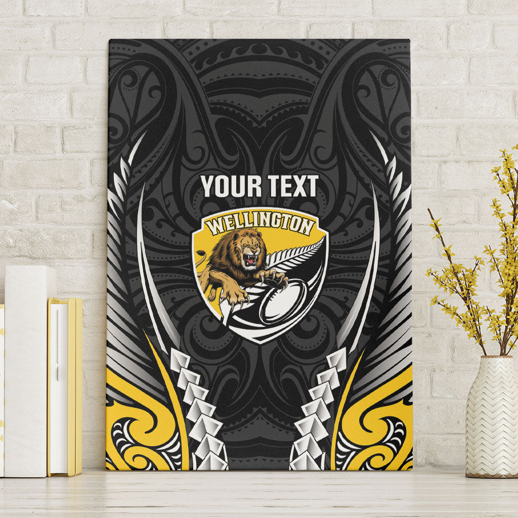 Wellington 2026 Rugby Custom Canvas Wall Art NZ Maori Silver Fern