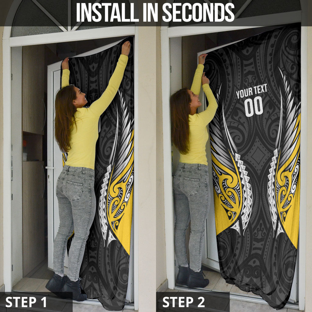 Wellington 2026 Rugby Custom Door Cover NZ Maori Silver Fern