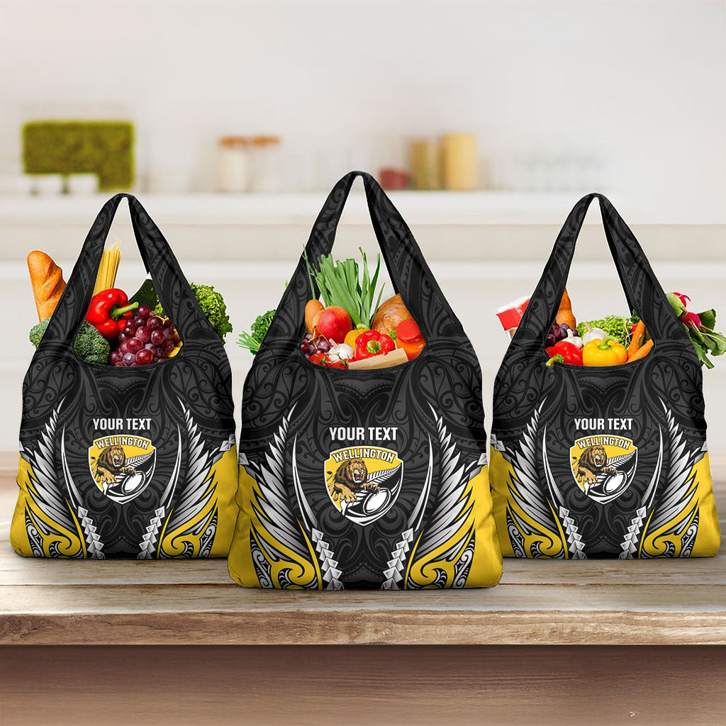Wellington 2026 Rugby Custom Grocery Bag NZ Maori Silver Fern