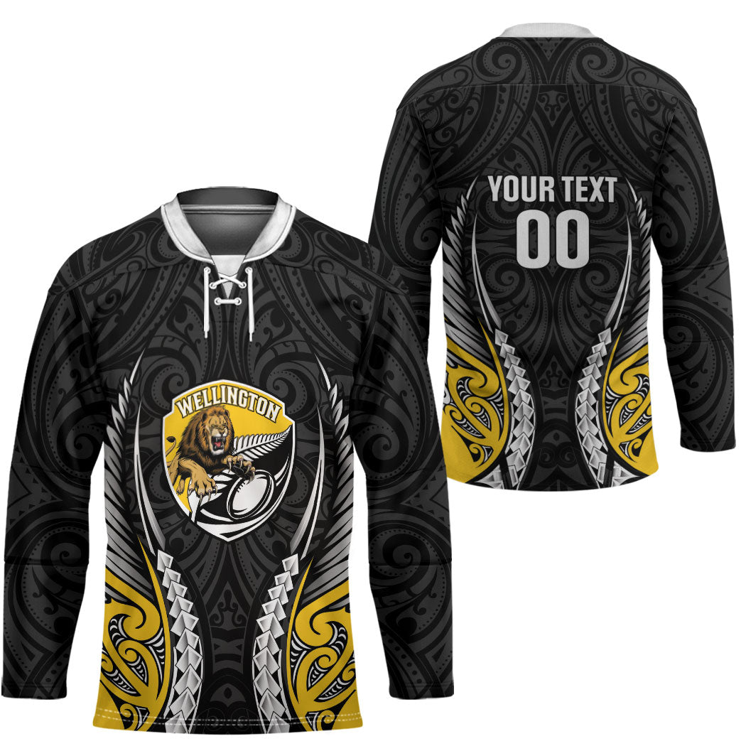 Wellington 2026 Rugby Custom Hockey Jersey NZ Maori Silver Fern