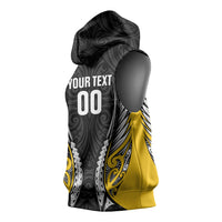 Wellington 2026 Rugby Custom Sleeveless Hoodie NZ Maori Silver Fern LT14 - Polynesian Pride