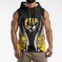 Wellington 2026 Rugby Custom Sleeveless Zip Hoodie NZ Maori Silver Fern LT14 - Polynesian Pride
