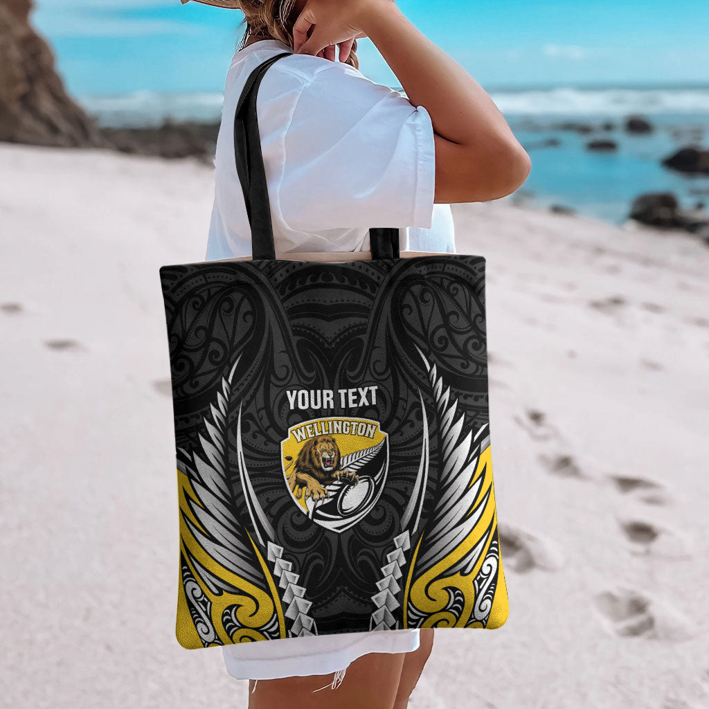Wellington 2026 Rugby Custom Tote Bag NZ Maori Silver Fern LT14 - Polynesian Pride