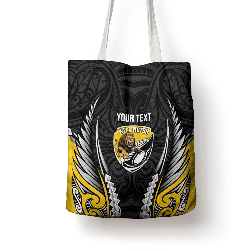 Wellington 2026 Rugby Custom Tote Bag NZ Maori Silver Fern LT14 - Polynesian Pride