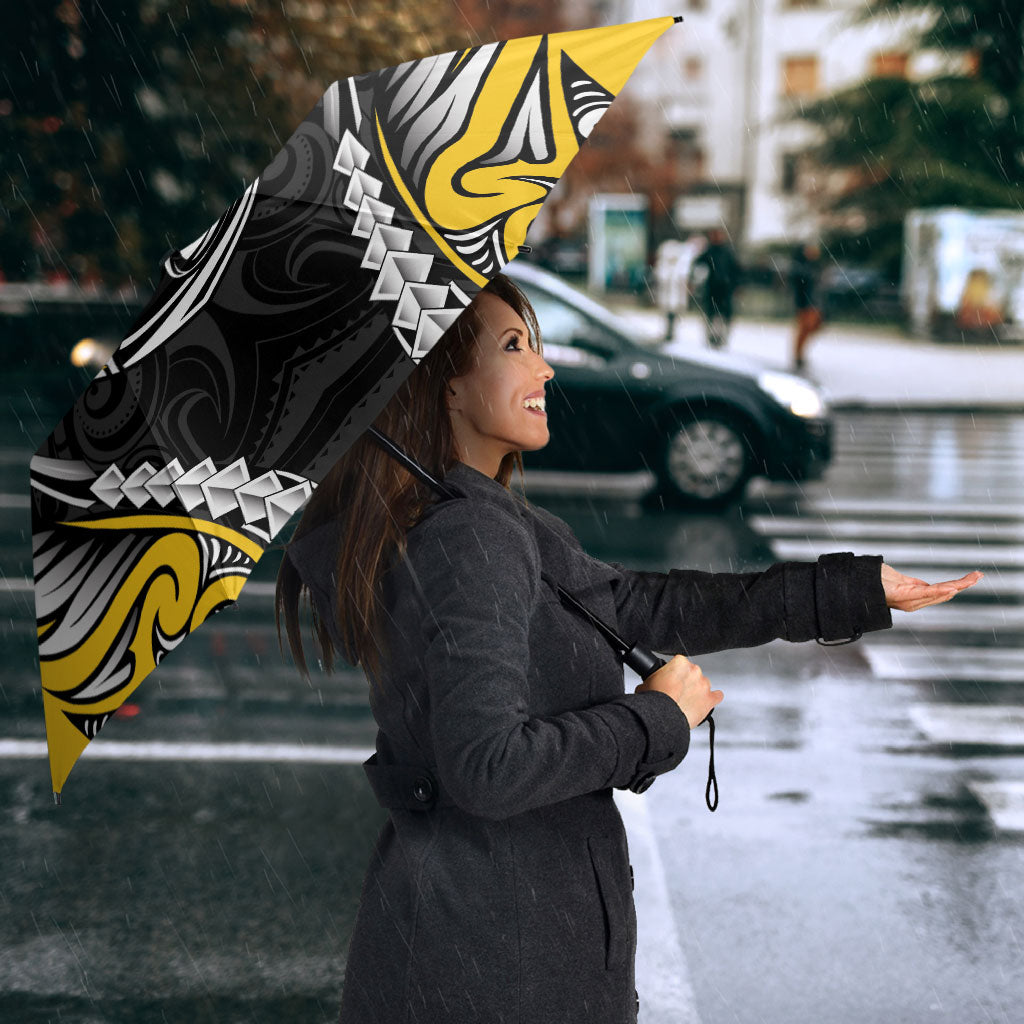 Wellington 2026 Rugby Custom Umbrella NZ Maori Silver Fern