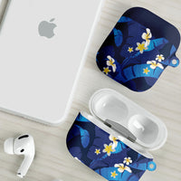 Teal Purple Banana Leaf Hawaii AirPods Case Lau Maia Plumeria Tropical Summer Vibes LT14 - Polynesian Pride